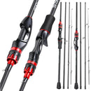 Vara de Pesca Spinning Sougayilang 2.1m Fibra de Carbono