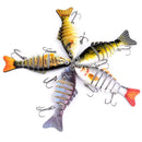 Swimbait Multi Articulado para Pesca em Água Doce e Salgada