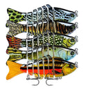 Swimbait Multi Articulado para Pesca em Água Doce e Salgada