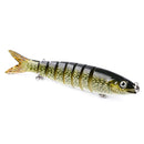 Conjunto de Iscas Swimbait 8 Segmentos 135mm 19g