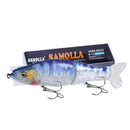 Isca de Pesca Afundamento Lento 30g com Cauda Macia