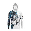 Camisa de Pesca Masculina com Capuz e Proteção UV UPF 50