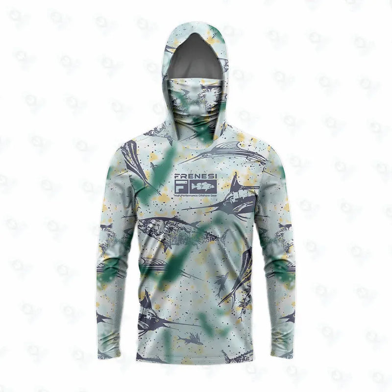 Camisa de Pesca Frenesi Hook Master com Capuz UPF 50+