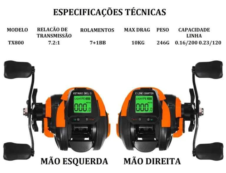 Carretilha Digital Samolla StormTrack TX10 10Kg