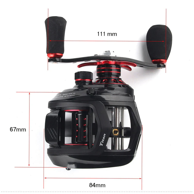 Carretel de Pesca Baitcast JOHNCOO MT200