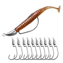 Kit Anzol Texas Rig com Cabeça Chumbada