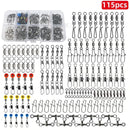 Kit Giratório de Pesca 115 Unidades