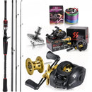 Kit Vara e Carretilha Sougayilang Amarelo