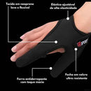 Luva de Pesca Preta com Dedos Livres