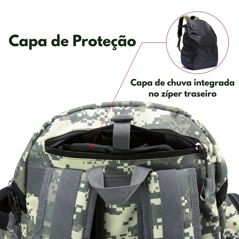 Mochila de Pesca ProTackle Bassdash Camuflado