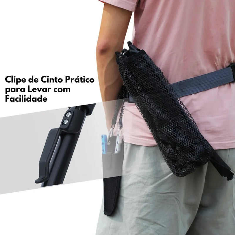 Rede de Pesca Retrátil 95cm Dobrável