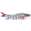 Conjunto de Iscas Swimbait 8 Segmentos 135mm 19g