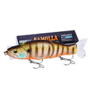 Isca de Pesca Afundamento Lento 30g com Cauda Macia