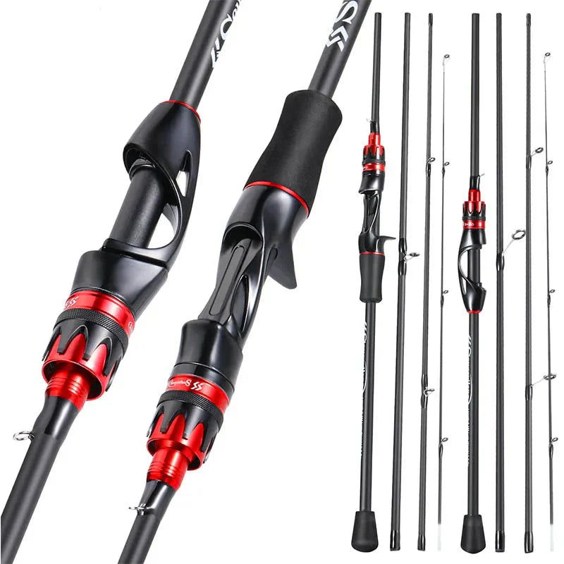 Vara de Pesca Spinning Sougayilang 2.1m Fibra de Carbono