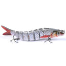 Conjunto de Iscas Swimbait 8 Segmentos 135mm 19g