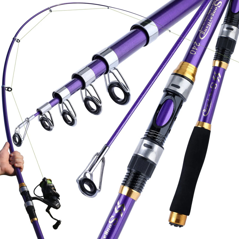 Vara de Pesca Telescópica Sougayilang 1.8-3.3m FRP