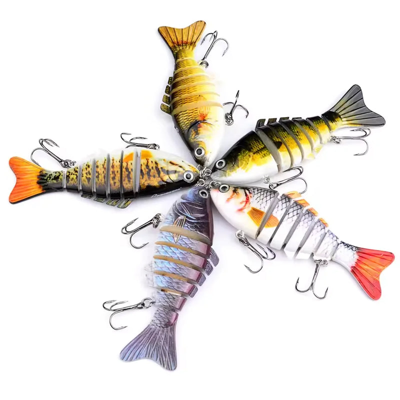 Swimbait Multi Articulado para Pesca em Água Doce e Salgada