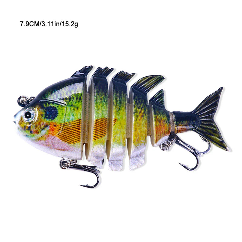Isca Swimbait Tilápia Realista Multiarticulada 9.3g
