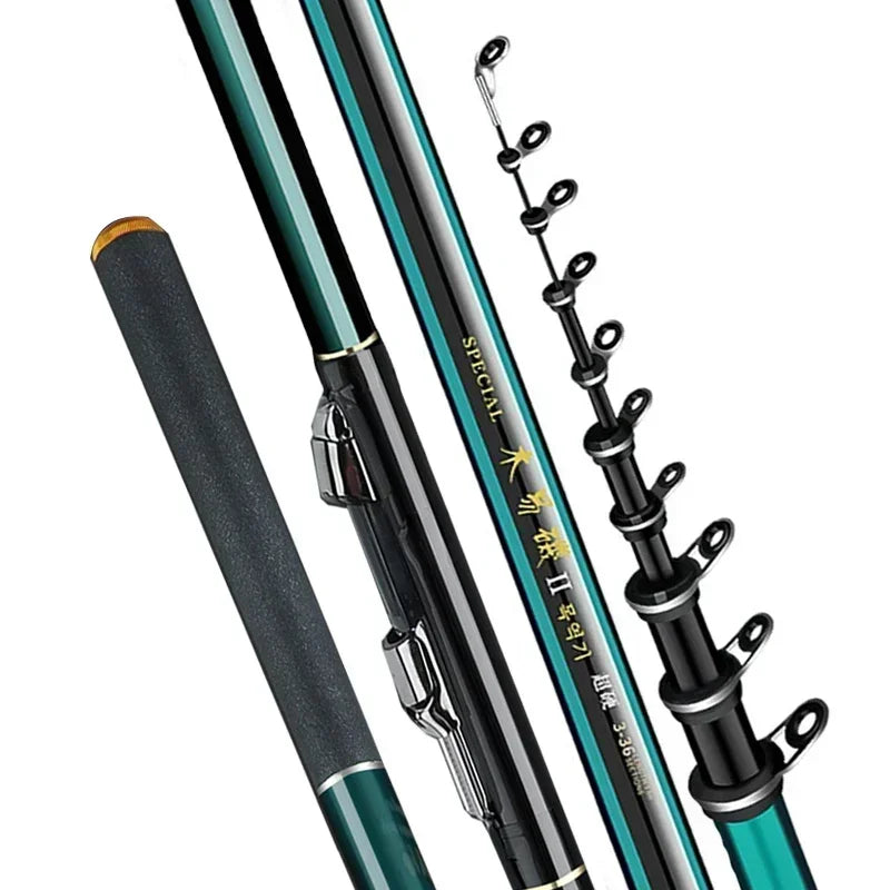 Vara de Pesca Telescópica 60T Carbono Ultralight
