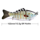 Swimbait Multi Articulado para Pesca em Água Doce e Salgada