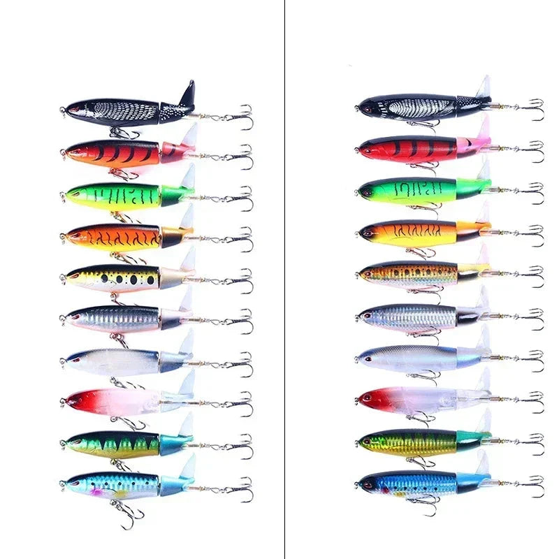 Conjunto de Iscas Popper Topwater 11cm/14g - Alta Performance
