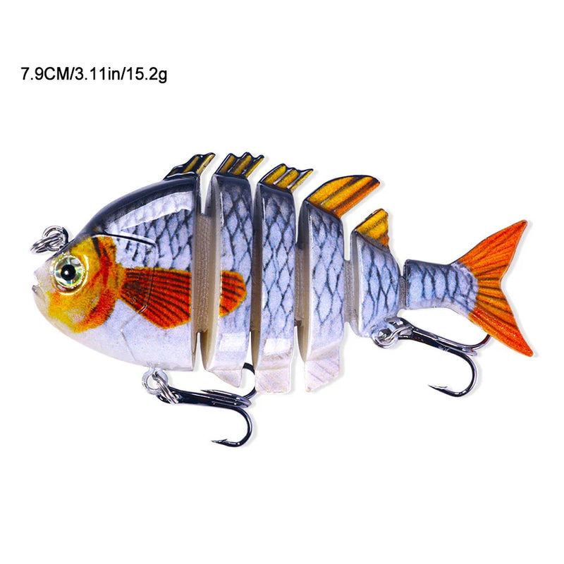 Isca Swimbait Tilápia Realista Multiarticulada 9.3g