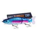 Isca de Pesca Afundamento Lento 30g com Cauda Macia