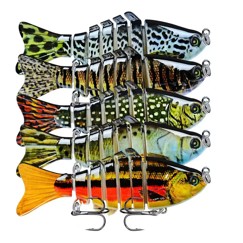 Swimbait Multi Articulado para Pesca em Água Doce e Salgada