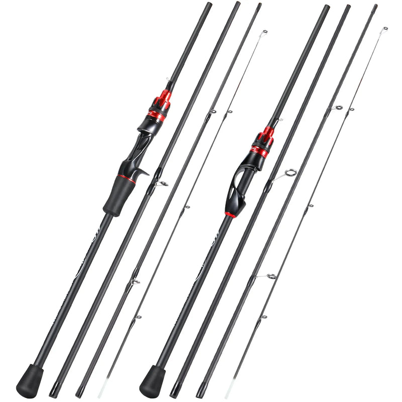 Vara de Pesca Spinning Sougayilang 2.1m Fibra de Carbono