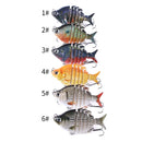 Isca Swimbait Tilápia Realista Multiarticulada 9.3g