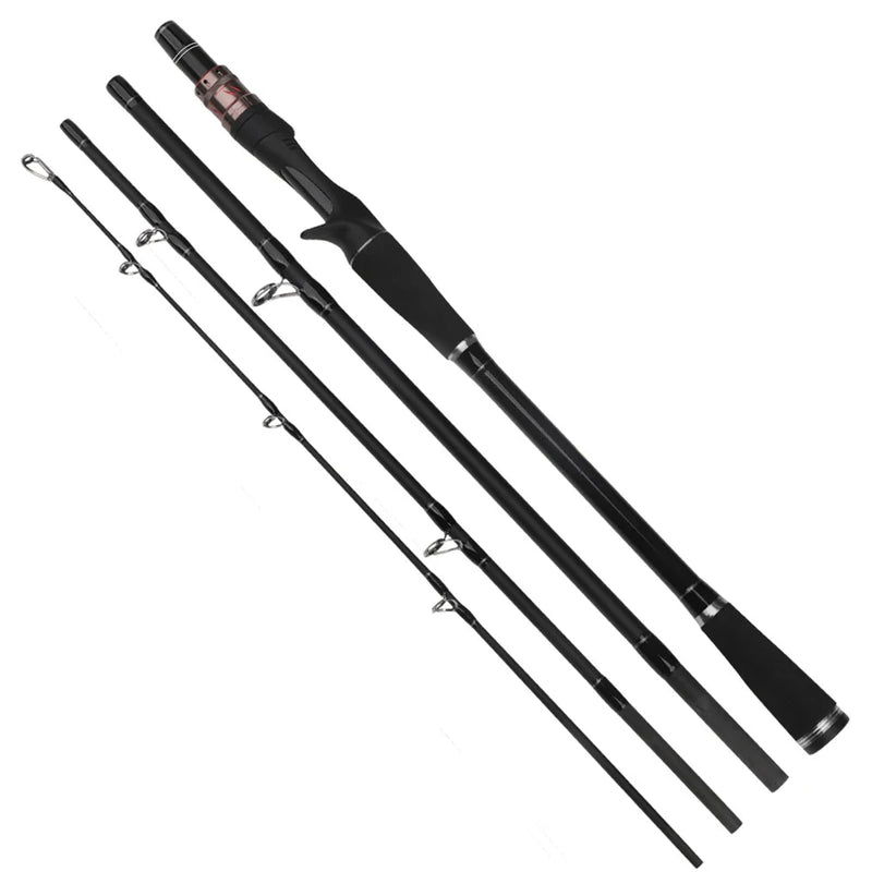 Vara de Pesca em Fibra de Carbono H Power 4 Seções