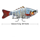 Swimbait Multi Articulado para Pesca em Água Doce e Salgada