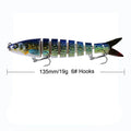 Isca Articulada Proberos 8 Segmentos Swimbait Crankbait