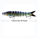 Isca Articulada Proberos 8 Segmentos Swimbait Crankbait
