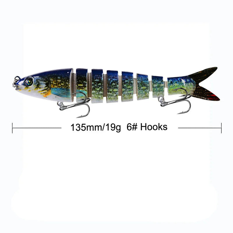 Isca Articulada Proberos 8 Segmentos Swimbait Crankbait